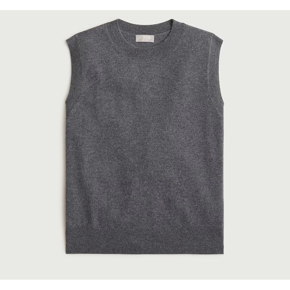 J CREW Large Cashmere relaxed sweater-vest CM660